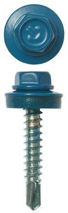 Саморезы ЗУБР окраш., RAL 5009 небесно-голуб., для крепл. кров. матер. к дерев. обреш., 4.8x29мм, 400шт 4-300315-48-029-5009 купить в Нижневартовске