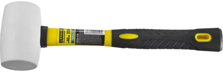 Киянка STAYER "PROFI" резиновая БЕЛАЯ, с фиберглассовой ручкой, 230г 20533-230 купить в Нижневартовске