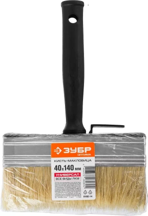 Кисть-макловица ЗУБР "ОПТИМА", светлая щетина, пластмассовый корпус, 40х140мм 01802-14 купить в Нижневартовске