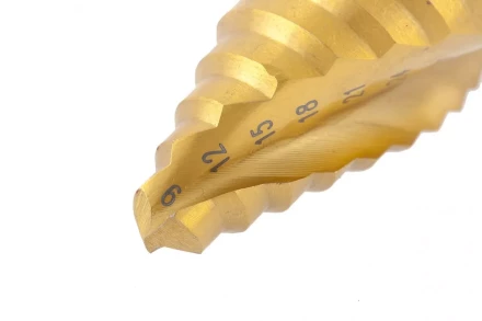 Сверло ступенчатое 9-12-15-18-21-24-27-30-33-36 мм HSS спиральный Профиль шестигранный хвостовик Matrix 72358 купить в Нижневартовске