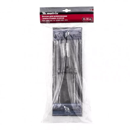 Брусок для шлифования 230 х 80 мм с шарнирным переходником металлический Matrix 75838 купить в Нижневартовске