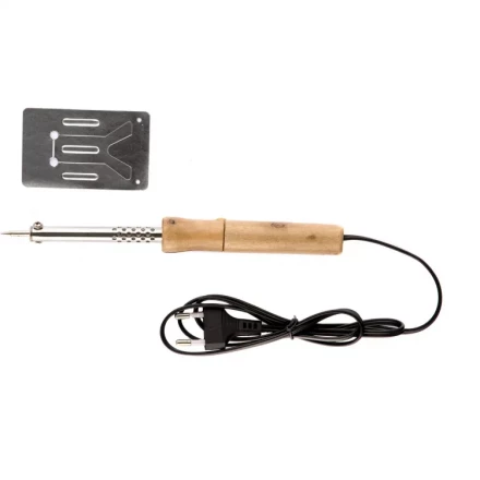 Паяльник с ручкой из дерева 40 Вт 220 В Sparta 913102 купить в Нижневартовске