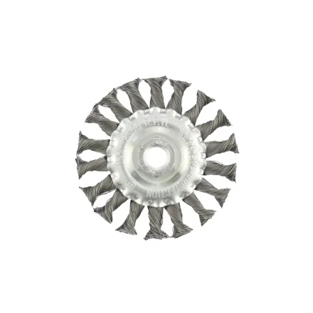 Щетка для УШМ 100 мм М14 плоская крученая проволока 0,8 мм MTX 74643 купить в Нижневартовске