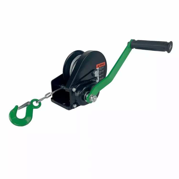Лебедка ручная барабанная с тормозом HITCH HWB 800 800 кг канат 10 м (SZ073182) купить в Нижневартовске
