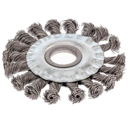 Щетка для УШМ 100 мм посадка 22,2 мм Плоская крученая проволока 0,5 мм Сибртех 746307 купить в Нижневартовске