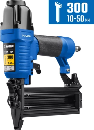 ЗУБР Т300-50 пневматический нейлер для гвоздей 18Ga, тип 300 (10-50 мм), Профессионал (31933) купить в Нижневартовске