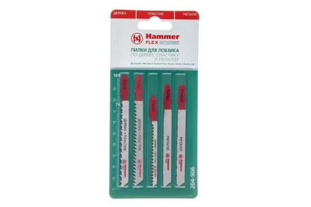 Пилки для лобзика HAMMER JG WD-PL-MT set No6 (5pcs) купить в Нижневартовске