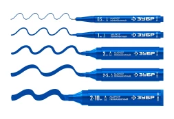 ЗУБР МП-100 синий, 1 мм перманентный маркер (06320-7)