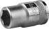 Торцовая головка KRAFTOOL &quot;INDUSTRIE QUALITAT&quot;, Cr-V, FLANK, хромосатинированная, 1/2&quot;, 12 мм 27805-12_z01 купить в Нижневартовске