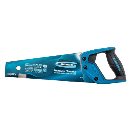 Ножовка по дереву "PIRANHA", 300 мм, 7 TPI, 3D-зуб, двухкомпонентная рукоятка Gross 24122 купить в Нижневартовске