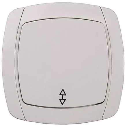 Выключатель СВЕТОЗАР "CITY LIGHT" проходной одноклавишный в сборе, бежевый, 10А/~250В SV-54237-B купить в Нижневартовске