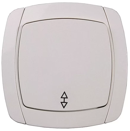 Выключатель СВЕТОЗАР "CITY LIGHT" проходной одноклавишный в сборе, бежевый, 10А/~250В SV-54237-B купить в Нижневартовске