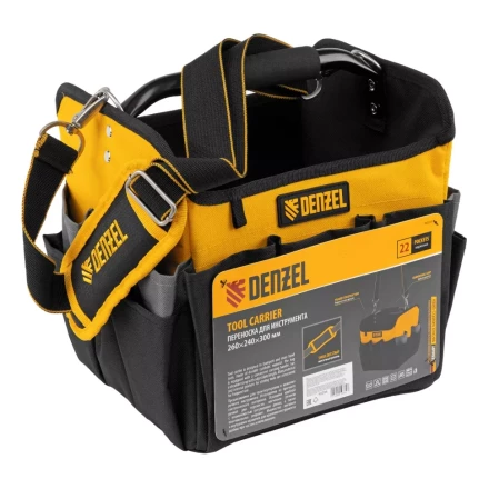 Переноска для инструмента, 260х240х300 мм, 22 кармана, наплечный ремень// Denzel 90294 купить в Нижневартовске