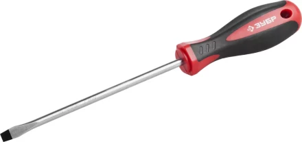 Отвертка ЗУБР "МАСТЕР", Cr-v, эргономичная двухкомпонентная рукоятка, SL6,5x150мм 25061-6.5-150_z02 купить в Нижневартовске