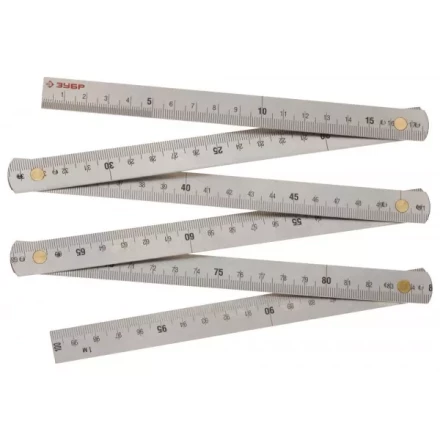 Метр ЗУБР "ЭКСПЕРТ" складной, усиленный, нержавеющая сталь, 1м 3423-1 купить в Нижневартовске