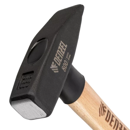 Молоток слесарный, Denzel 800 г, кованый квадратный боек, буковая рукоятка 10435 купить в Нижневартовске