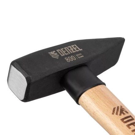 Молоток слесарный, Denzel 800 г, кованый квадратный боек, буковая рукоятка 10435 купить в Нижневартовске