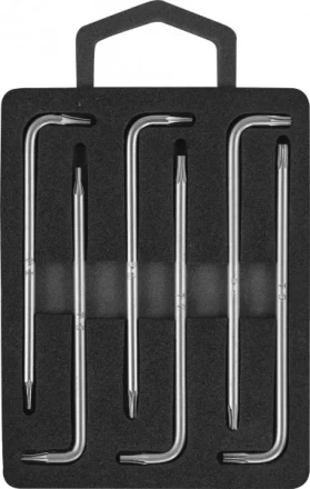 Комплект угловых ключей TORX с центрированным штифтом Т4-Т9  6предметов S2  H09MT06S Jonnesway 47101 купить в Нижневартовске