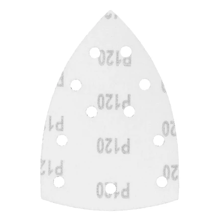 Треугольник абразивный на ворc. подложке под "липучку", перф., P 120, 150х150х100 мм, 5 шт. Denzel 738627 купить в Нижневартовске