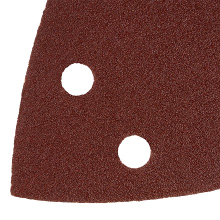 Треугольник абразивный на ворc. подложке под &quot;липучку&quot;, перф., P 120, 150х150х100 мм, 5 шт. Denzel 738627 купить в Нижневартовске