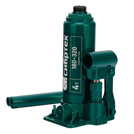 Домкрат гидравлический бутылочный Сибртех 50802, 4 т, 180-320 мм купить в Нижневартовске