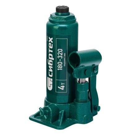 Домкрат гидравлический бутылочный Сибртех 50802, 4 т, 180-320 мм купить в Нижневартовске
