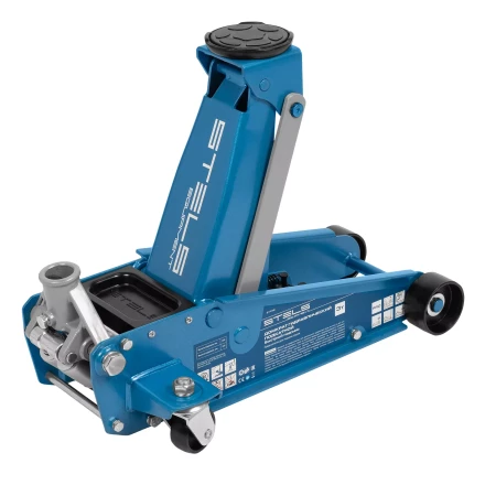 Домкрат гидравлический подкатной Stels 51139, 3 т, 120-450 мм, быстрый подъем, проф. купить в Нижневартовске