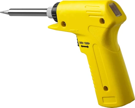 Паяльник с пистолетной пластмассовой рукояткой, STAYER "PROFI" PROTerm, 55308-130, 30 - 130 Вт, с керамическим нагревательным элементом 55308-130 купить в Нижневартовске