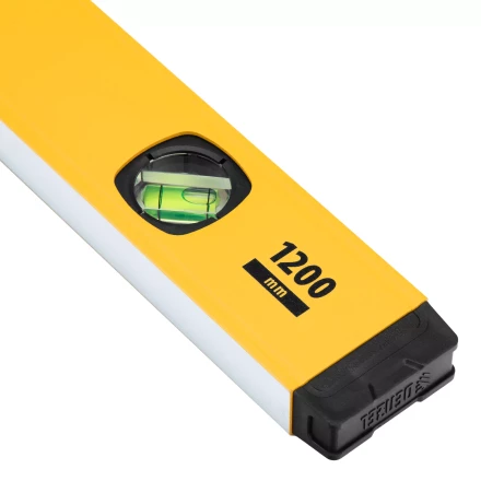 Уровень алюминиевый Denzel 33694, магнит, фрезерованный, 3 глазка (1 зеркал.), 0,5 мм/м, 1200 мм купить в Нижневартовске