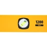 Уровень алюминиевый Denzel 33694, магнит, фрезерованный, 3 глазка (1 зеркал.), 0,5 мм/м, 1200 мм купить в Нижневартовске
