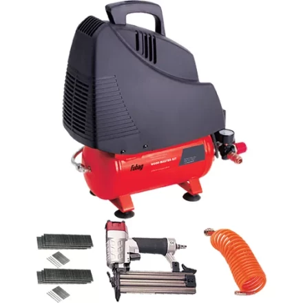 Компрессор безмасляный поршневой прямой привод Fubag Wood Master Kit +4 предмета купить в Нижневартовске