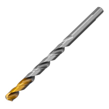 Сверло спиральное по металлу Denzel 12 x 205 мм, Р6М5, Golden Tip, удлиненное 718265 купить в Нижневартовске