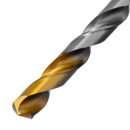 Сверло спиральное по металлу Denzel 12 x 205 мм, Р6М5, Golden Tip, удлиненное 718265 купить в Нижневартовске