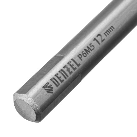 Сверло спиральное по металлу Denzel 12 x 205 мм, Р6М5, Golden Tip, удлиненное 718265 купить в Нижневартовске