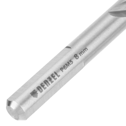 Набор сверл по металлу Denzel, 2-8мм, Р6М5-TiN, Golden Tip, 6 шт, 723000 купить в Нижневартовске