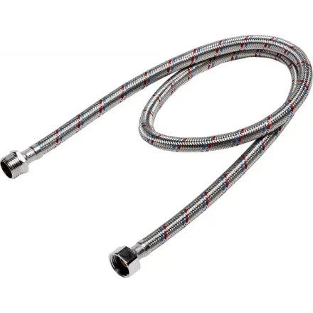 Подводка гибкая ЗУБР для воды, оплетка из нержавеющей стали, г/ш 1/2" - 1м 51005-G/S-100 купить в Нижневартовске