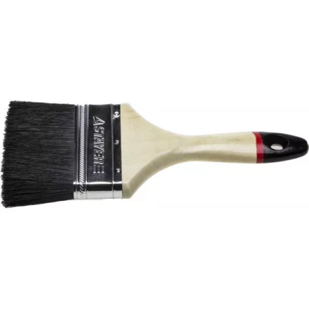 Кисть плоская STAYER "UNIVERSAL-EURO", чёрная натуральная щетина, деревянная ручка, 100мм 01022-100 купить в Нижневартовске