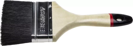 Кисть плоская STAYER "UNIVERSAL-EURO", чёрная натуральная щетина, деревянная ручка, 100мм 01022-100 купить в Нижневартовске