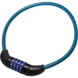 Замок ЗУБР &quot;ПРОФЕССИОНАЛ&quot;, тросовый, кодовый, с изменяемым кодом, длина троса - 650мм, d 10мм 37262-65_z01