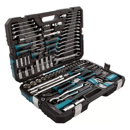 Набор инструментов 115 предметов, 120 зубьев, CrV, 1/4", 1/2" Gross 14152 купить в Нижневартовске