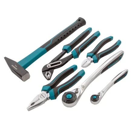 Набор инструментов 115 предметов, 120 зубьев, CrV, 1/4", 1/2" Gross 14152 купить в Нижневартовске