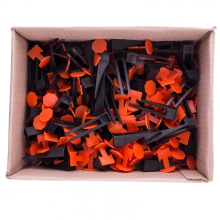 Система выравнивания плитки СВП - комплект: зажим + клин 250/250 шт Сибртех 88075 купить в Нижневартовске