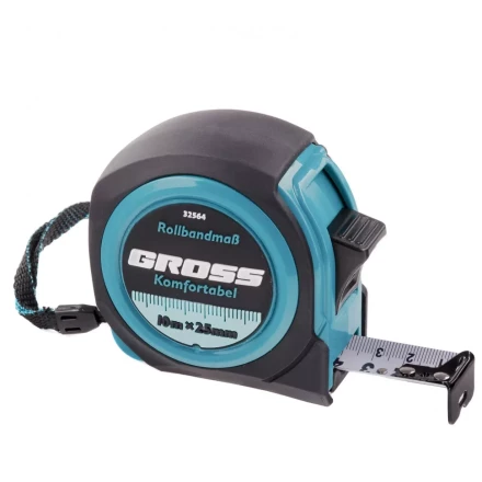 Рулетка Komfortabel 10 м х 25 мм обрезиненный корпус Gross 32564 купить в Нижневартовске