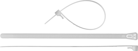 Кабельные стяжки разъемные белые КСР-Б1 нейлоновые промфасовка серия ПРОФЕССИОНАЛ купить в Нижневартовске