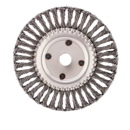 Щетка для УШМ 200 мм посадка 22,2 мм Плоская крученая проволока 0,5 мм Сибртех 746387 купить в Нижневартовске