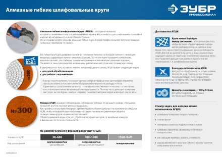 ЗУБР 100 мм, BUFF, мокрое шлифование, алмазный гибкий шлифовальный круг АГШК, Профессионал (29866-10000) купить в Нижневартовске