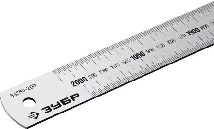 ЗУБР Про-200, длина 2,0 м, усиленная нержавеющая линейка, Профессионал (34280-200) купить в Нижневартовске