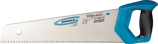 Ножовка по дереву "PIRANHA" 400 мм 7-8 TPI зуб - 3D каленый зуб 2-х комп. рук-ка GROSS 24109 купить в Нижневартовске