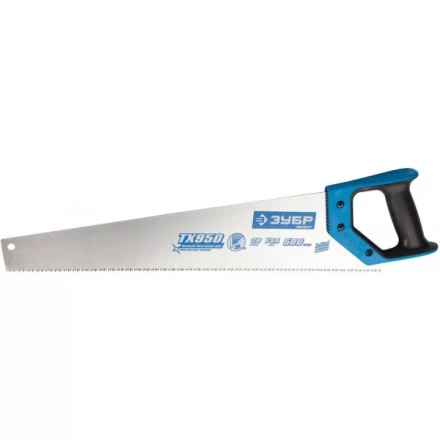 Ножовка по дереву (пила) ЗУБР ЛЕВША-9 400 мм, 9 TPI, мелкий 3D зуб, точный рез вдоль и поперек волокон всех видов материалов, 2K рукоятка 15233-40 купить в Нижневартовске