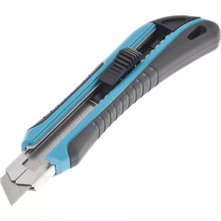 Нож 170 мм обрезин. ABS - корпус выдв.сегм.лезвие 18 мм SK-5 метал. напр-щая + 5 лезвий GROSS 78893 купить в Нижневартовске